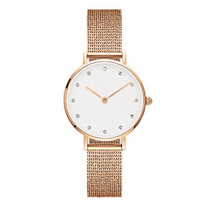 Rose Gold Watches For Women Good Quality Simple Style New Coming Mesh Band Ladies’ Watch BF-2017